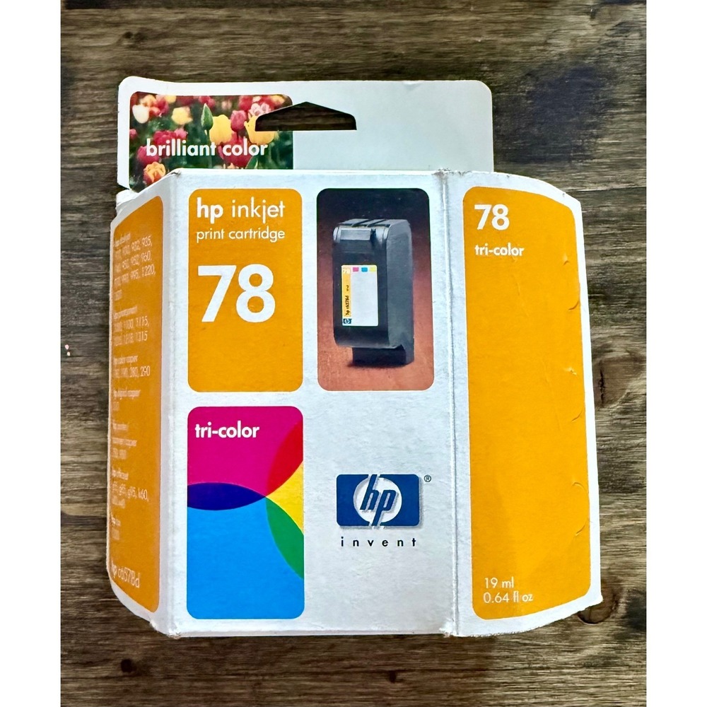 HP 78 Tri-Color Inkjet Print Cartridge C6578D Office 19ml Open Box but New